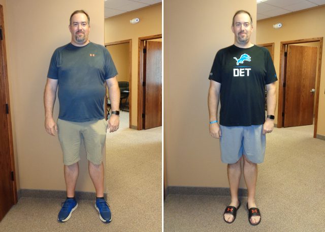 Weight Loss Before and After Shane B