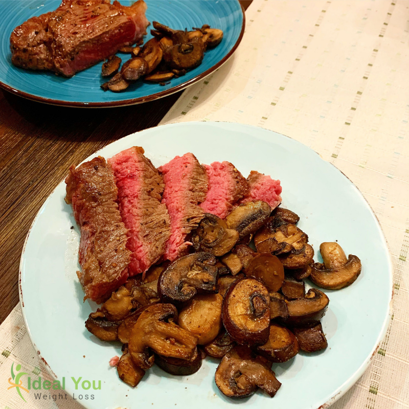 Sirloin Steak with Mushrooms Ideal You Weight Loss