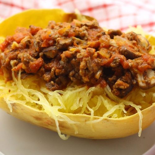 spaghetti squash with ground beef